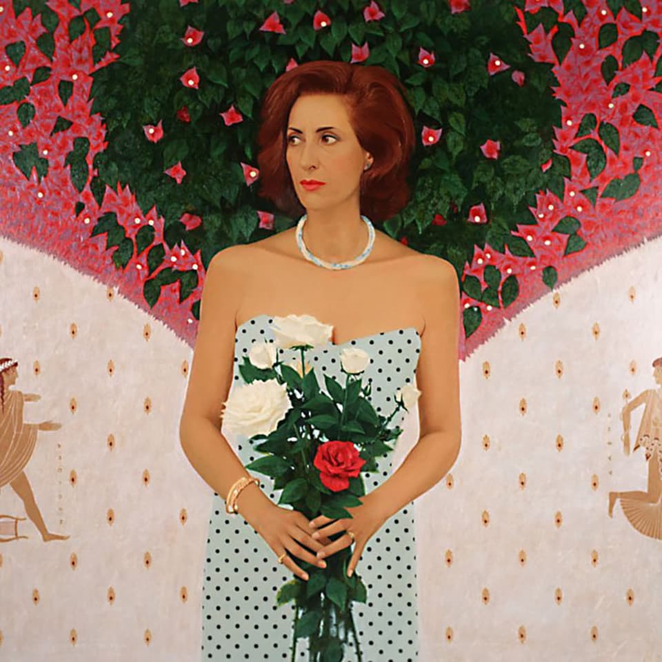 Андрей Ремнев. Кипрский портрет. 1994, холст, масло
