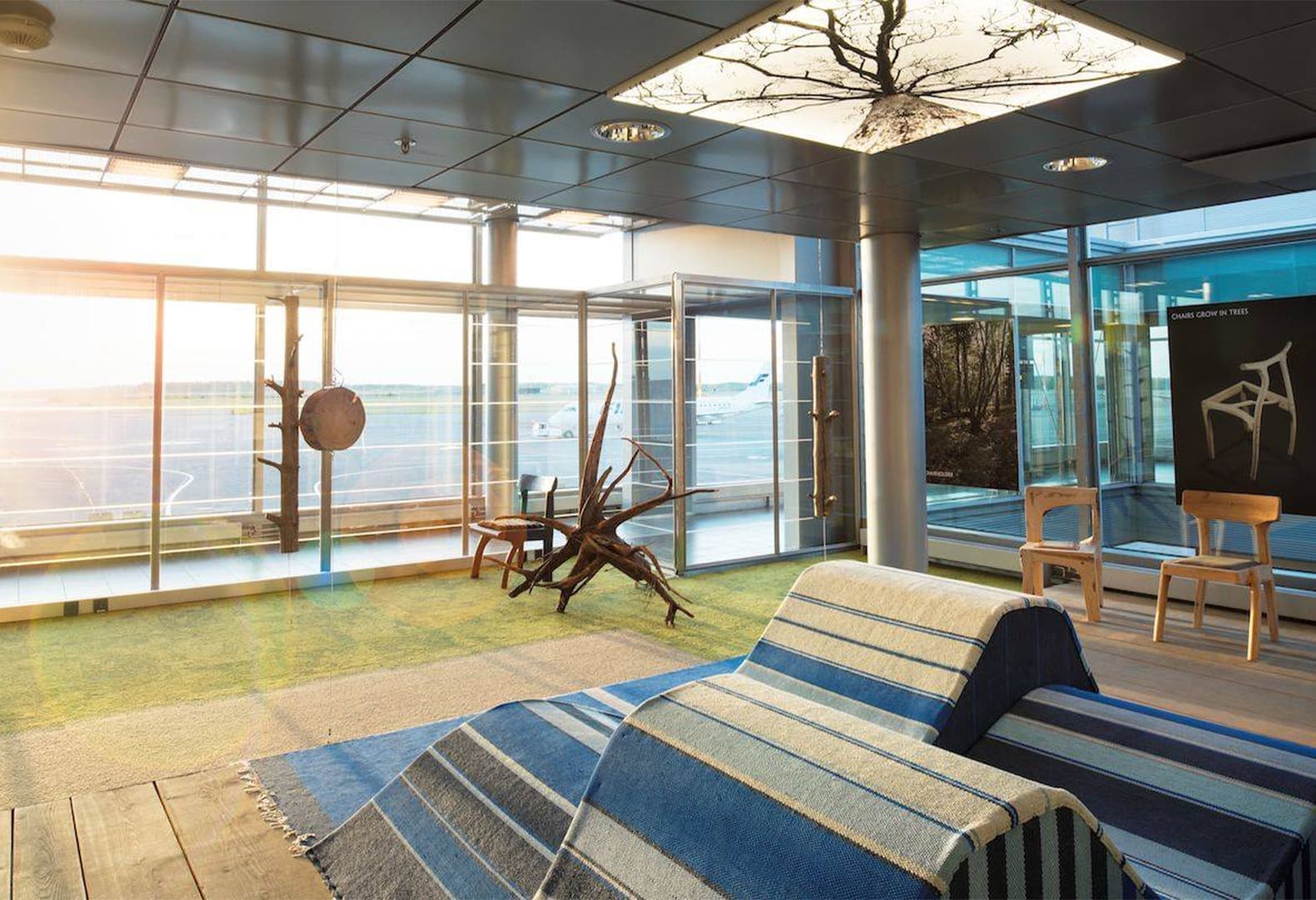 Лаунж-зона Kainuu. Фото: Helsinki Airport