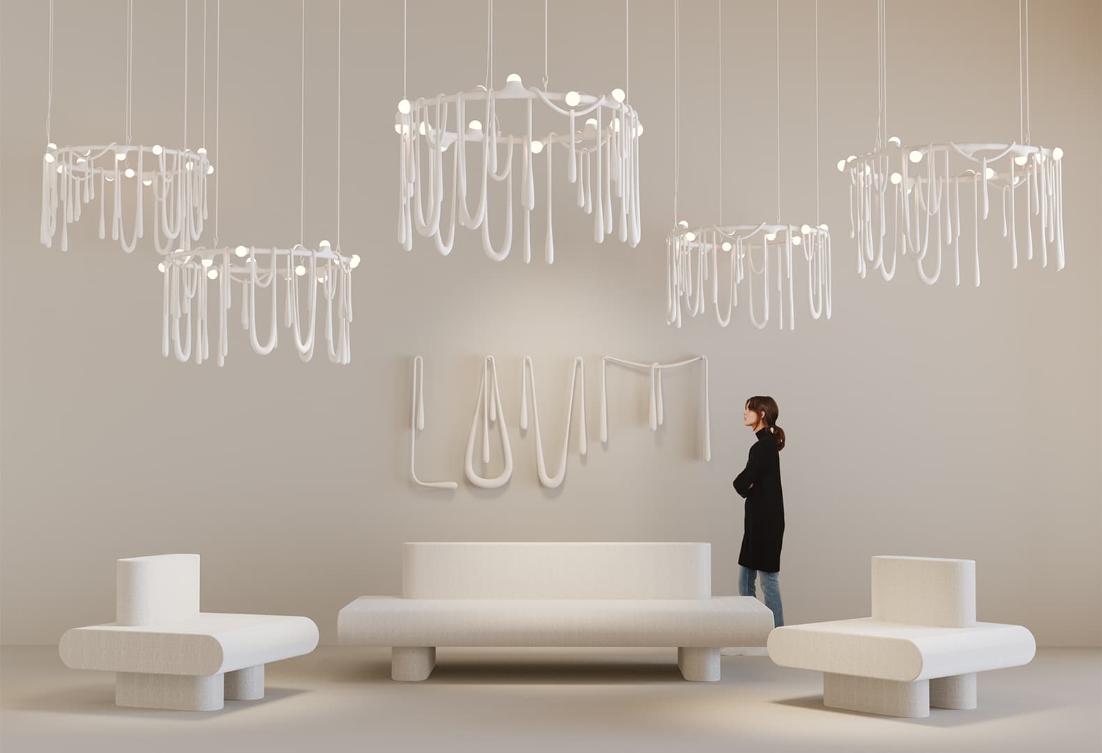 Love Lighting; Flowers Seating by Olga Engel. Фото: @ Mia Karlova Galerie