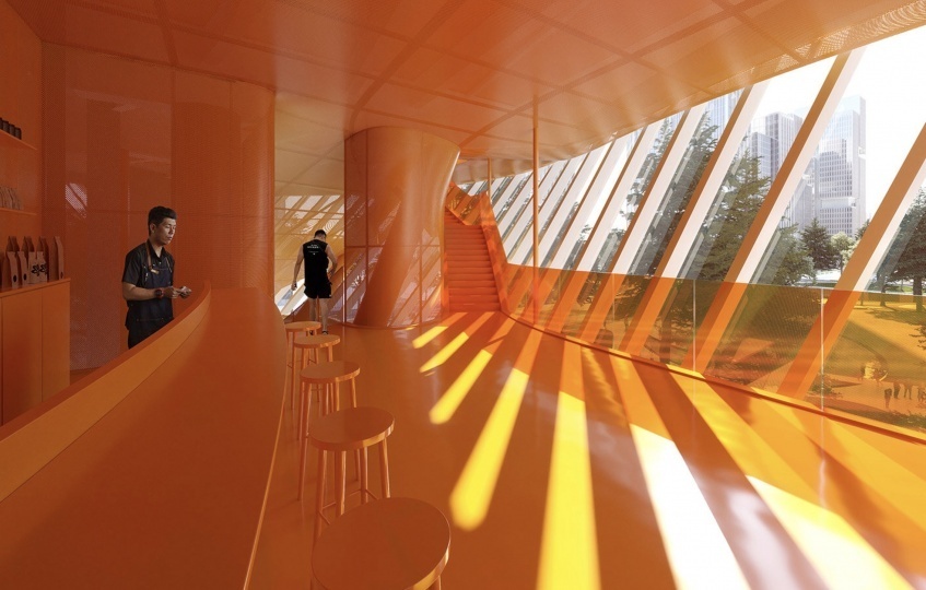 MAD Architects построят спортивный центр в Китае как продолжение городского парка