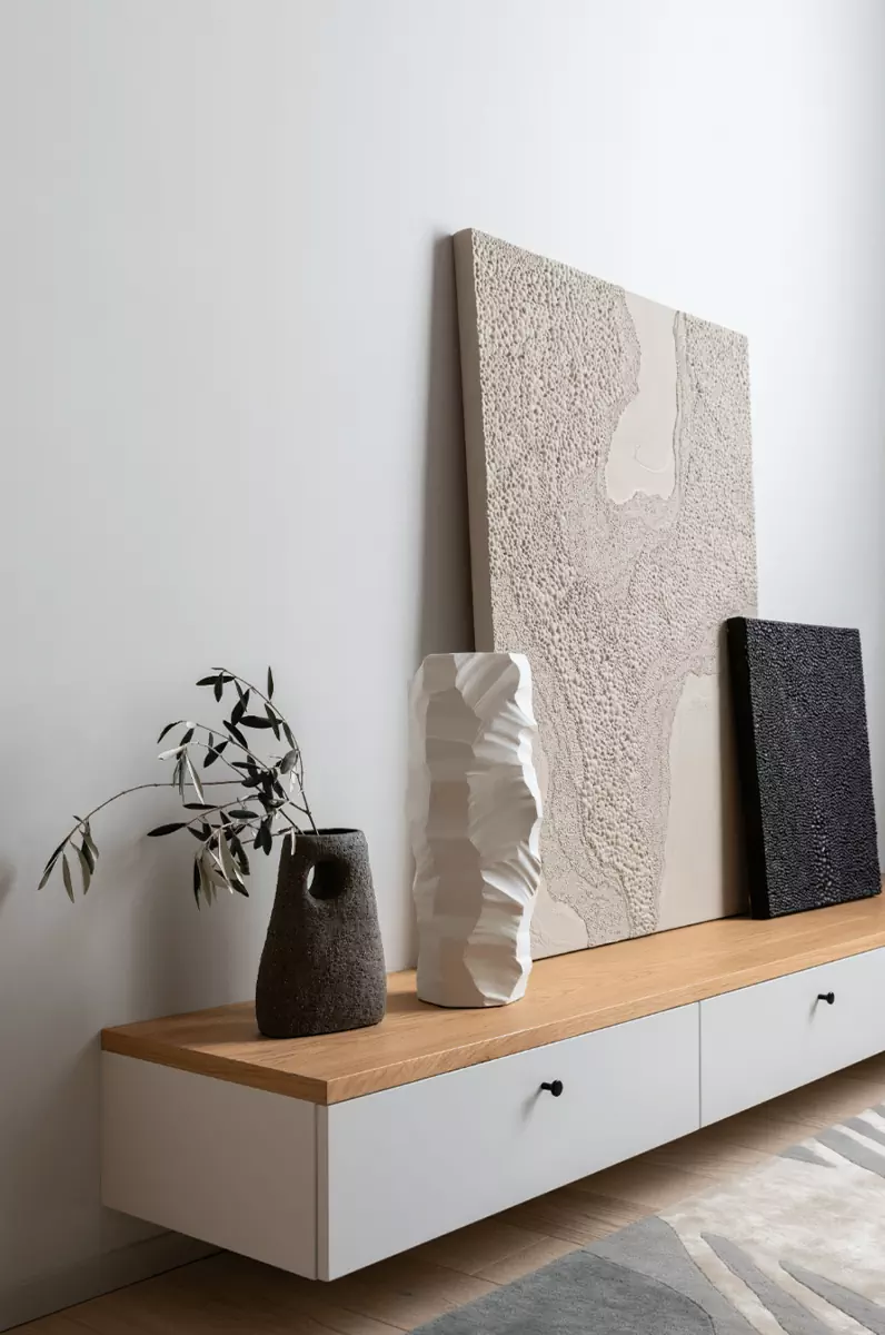 Дополнительный этаж и бетонные поверхности в интерьере небольшой московской квартиры – проект Наталии Рыбаковой