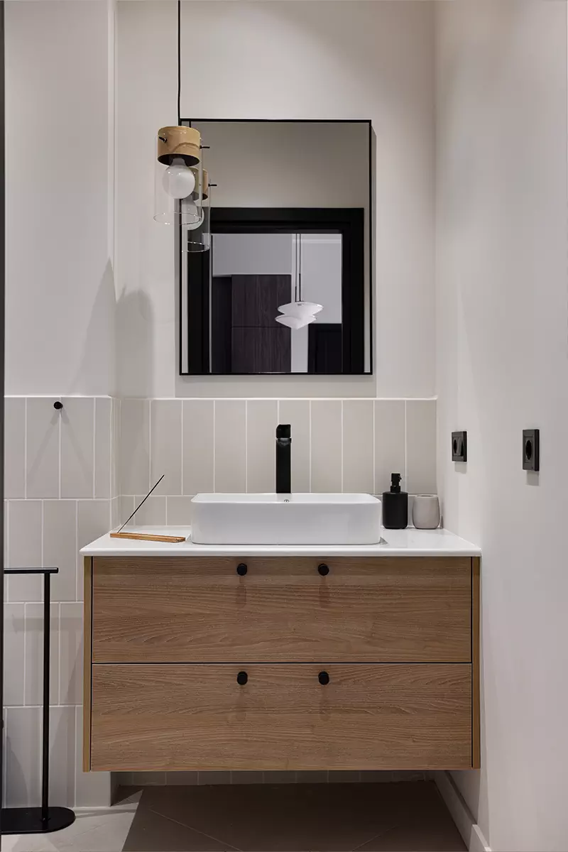 Дух грузинской природы в сдержанном интерьере квартиры для сдачи в аренду – проект Дарьи Ипатьевой