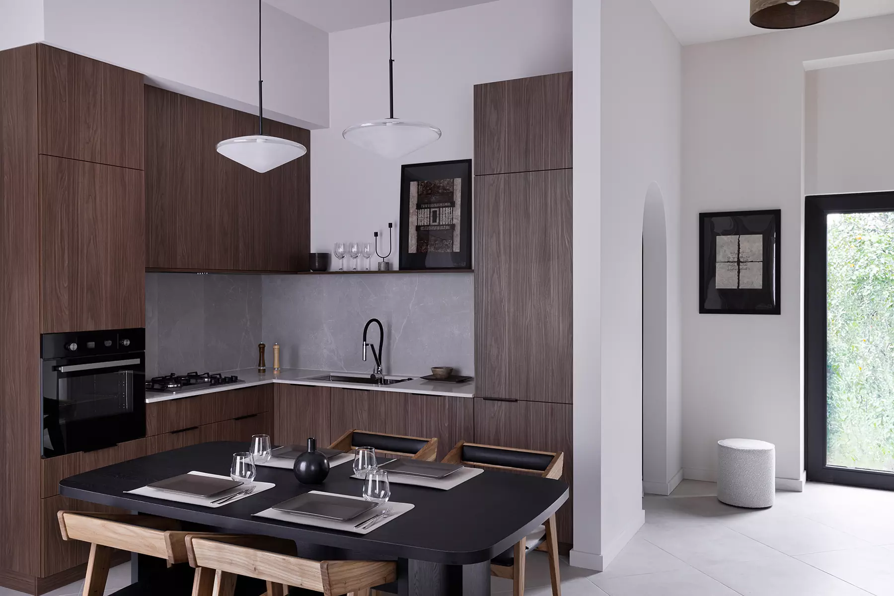 Дух грузинской природы в сдержанном интерьере квартиры для сдачи в аренду – проект Дарьи Ипатьевой