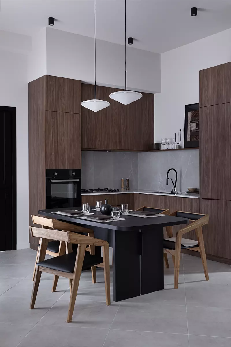 Дух грузинской природы в сдержанном интерьере квартиры для сдачи в аренду – проект Дарьи Ипатьевой