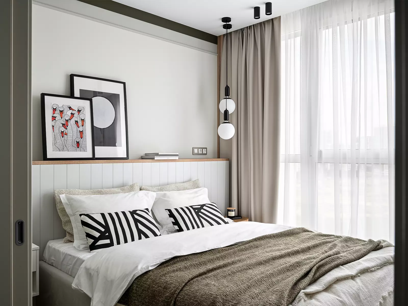 Теплая древесина и оттенки леса в интерьере небольшой минской квартиры – проект студии ESTE Design