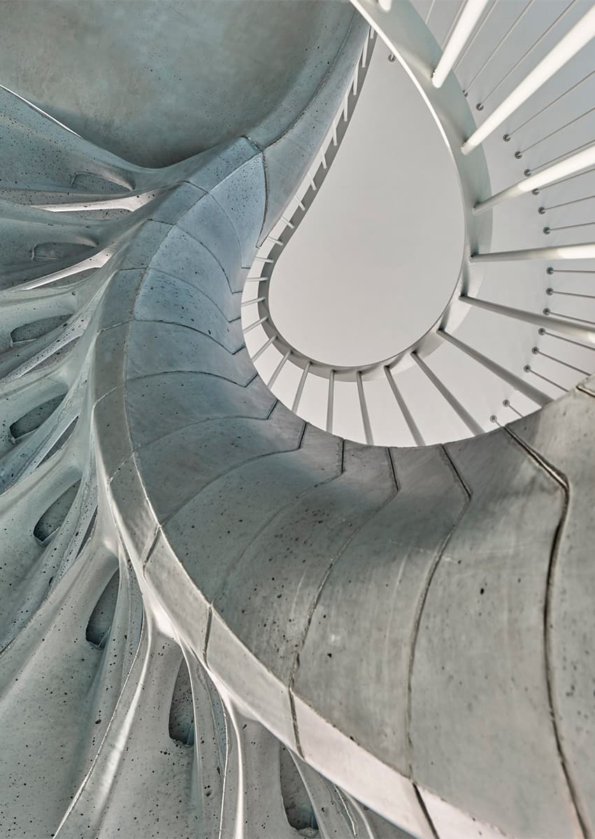 Винтовая лестница, созданная при помощи 3D-принтера, ETH Zurich и ROK Architects