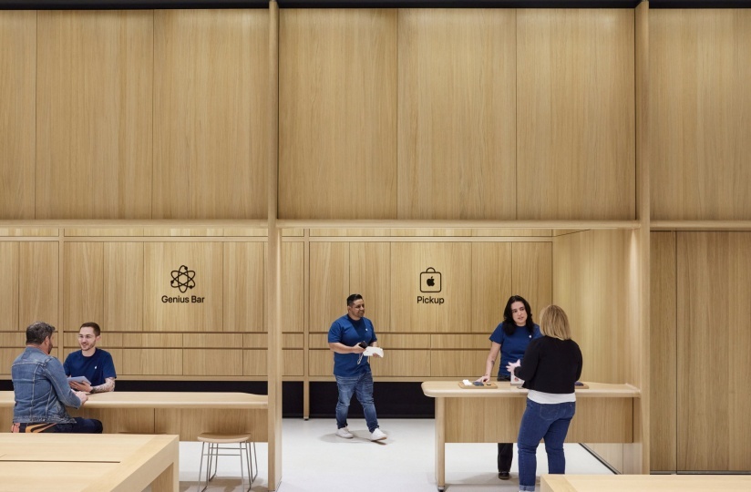 Новый Apple Store в Майами, практически полностью построенный из дерева