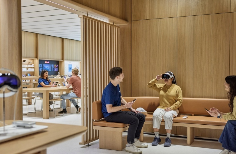 Новый Apple Store в Майами, практически полностью построенный из дерева