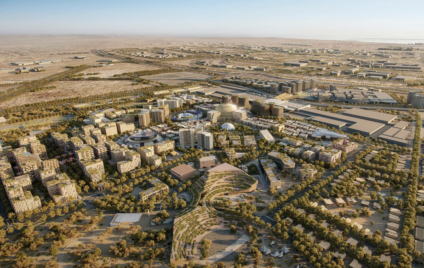 UNStudio превратит место проведения Экспо-2020 в Дубае в новый городской центр