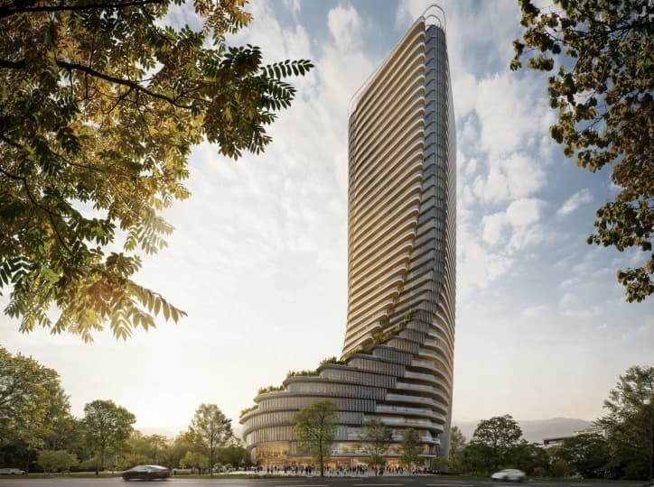 В Тбилиси появится небоскреб с каскадными террасами по проекту Zaha Hadid Architects