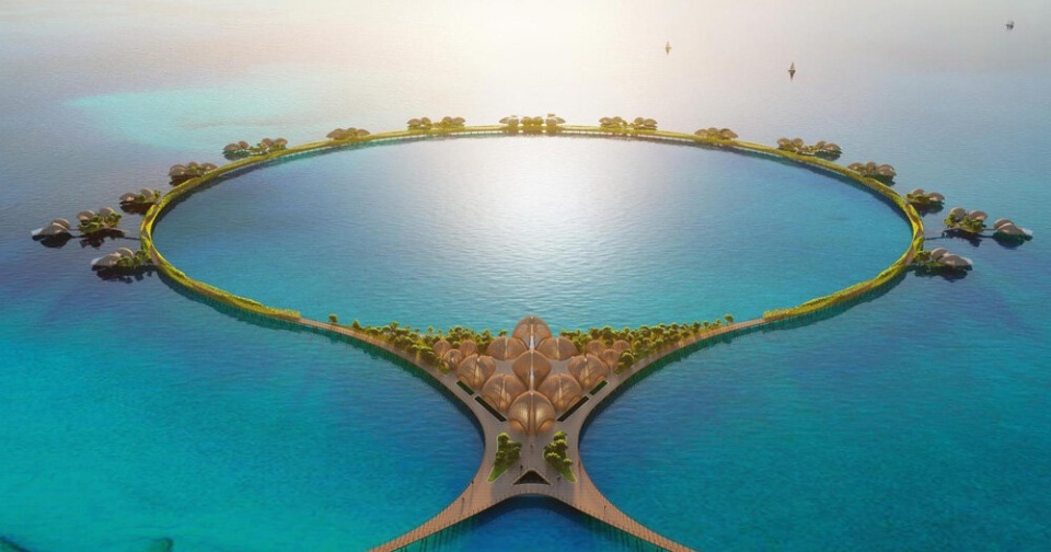 Foster + Partners проектирует жилой комплекс на острове в Саудовской Аравии