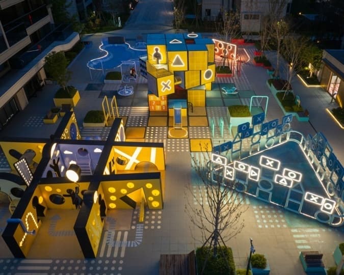 100architects построили общественную площадь в Китае