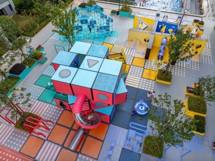 100architects построили общественную площадь в Китае