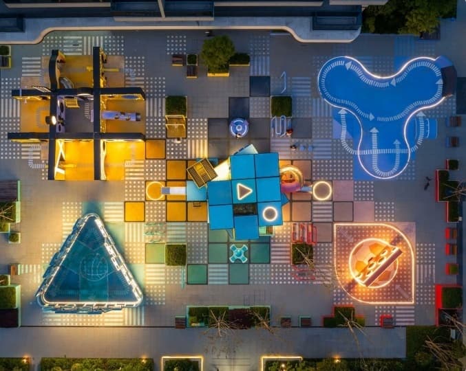 100architects построили общественную площадь в Китае