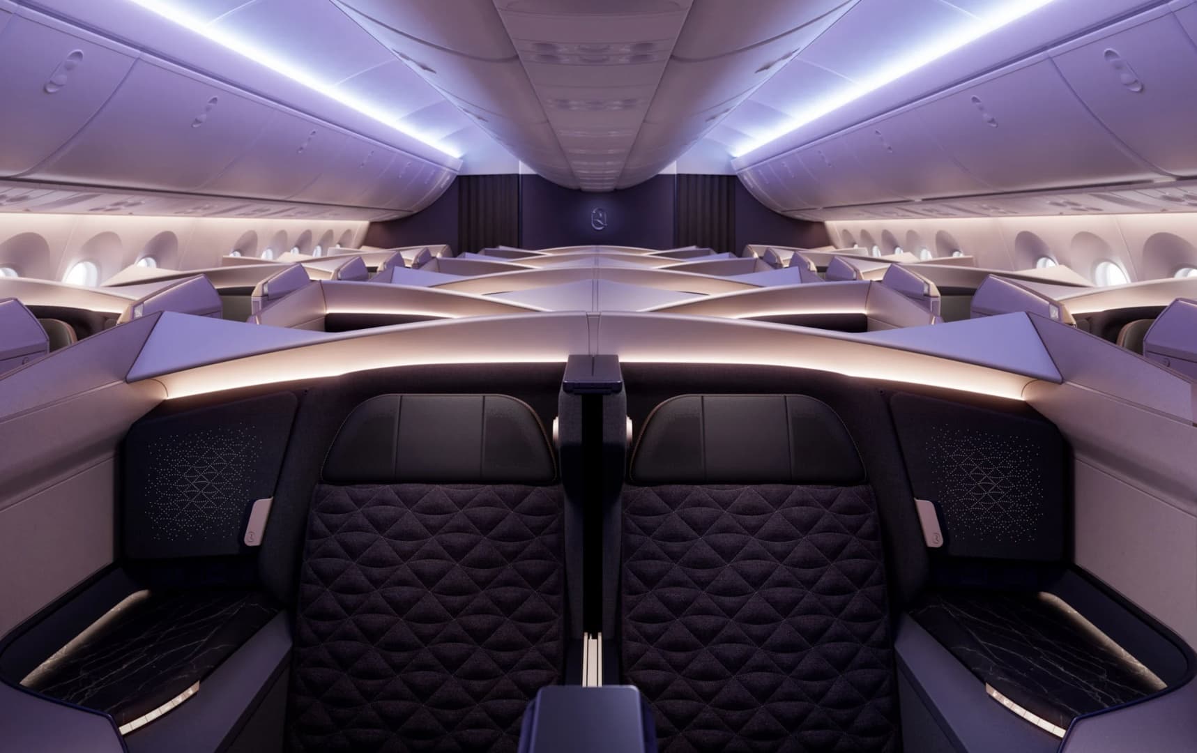 Студия PriestmanGoode оформила салон самолета новой авиакомпании Riyadh Air