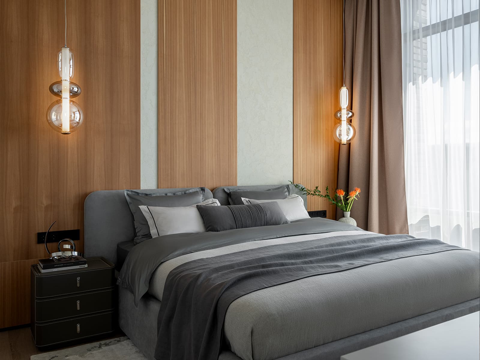 Воздушный интерьер квартиры с панорамным видом на Москву — проект Оксаны Галактионовой