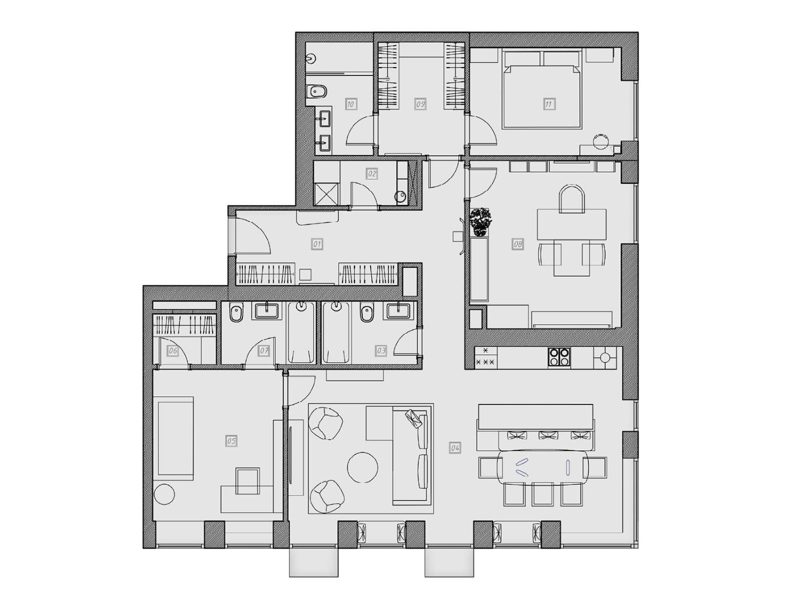 Расслабленный интерьер квартиры для двух студентов — проект Александры Останковой