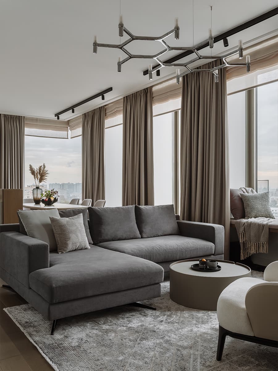 Расслабленный интерьер квартиры для двух студентов — проект Александры Останковой