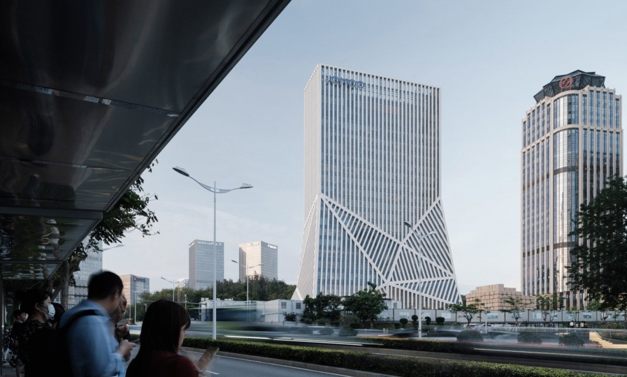 OMA построила офисное здание в Китае, вдохновленное горным ландшафтом