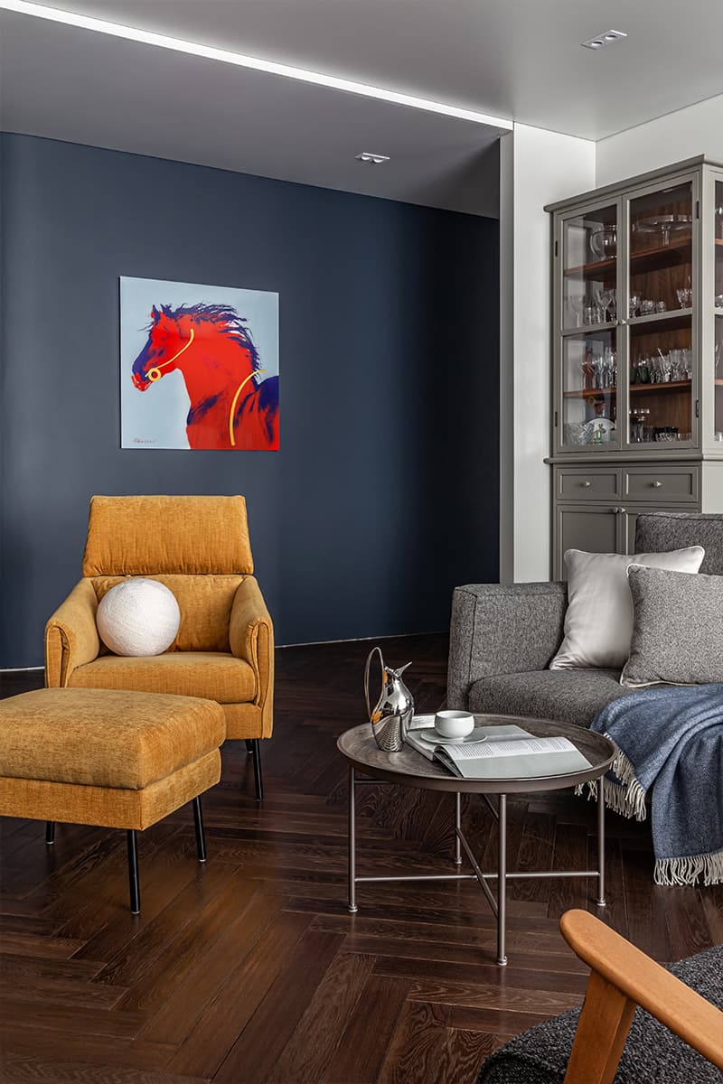 Эклектичный интерьер квартиры на стыке эпох — проект Анастасии Федоровской