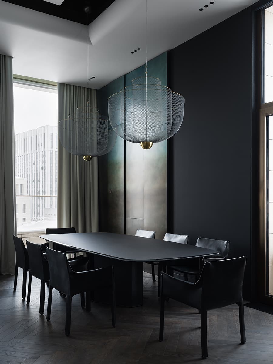 Респектабельный интерьер двухэтажного пентхауса в столице — проект ANRE ARCHITECTS