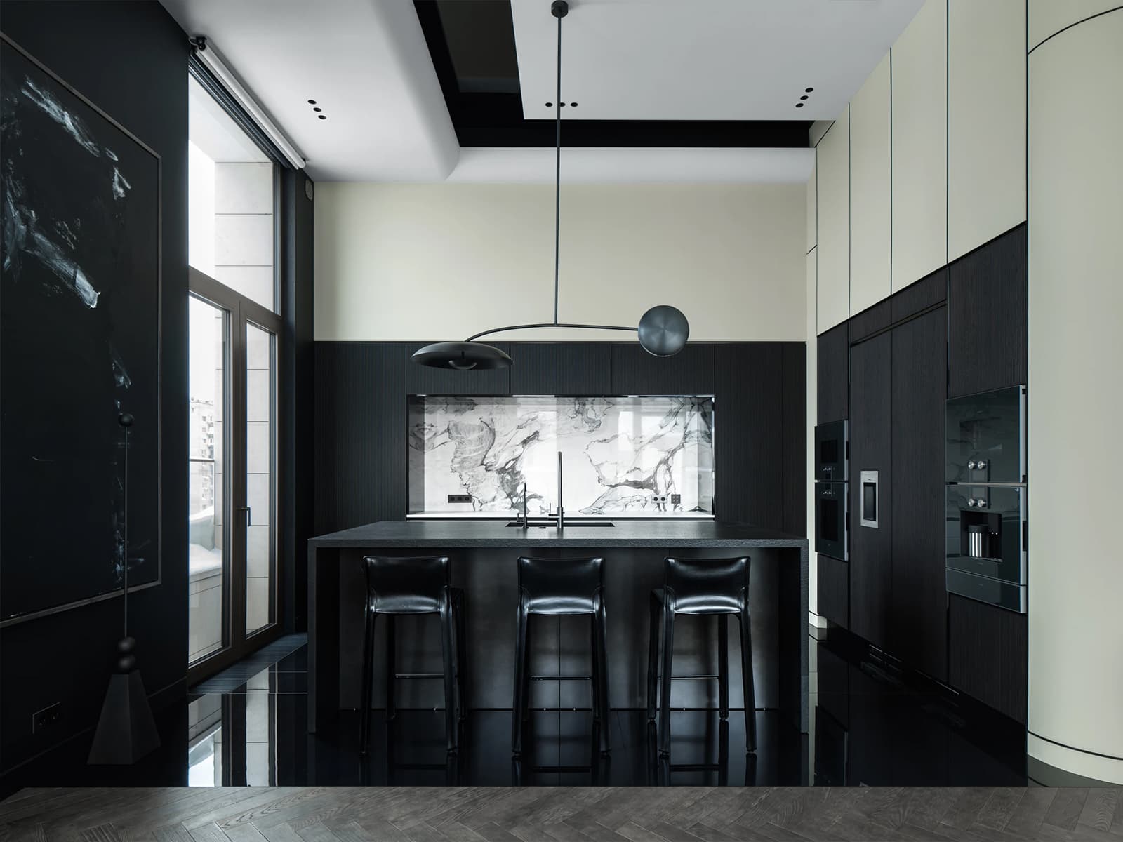 Респектабельный интерьер двухэтажного пентхауса в столице — проект ANRE ARCHITECTS