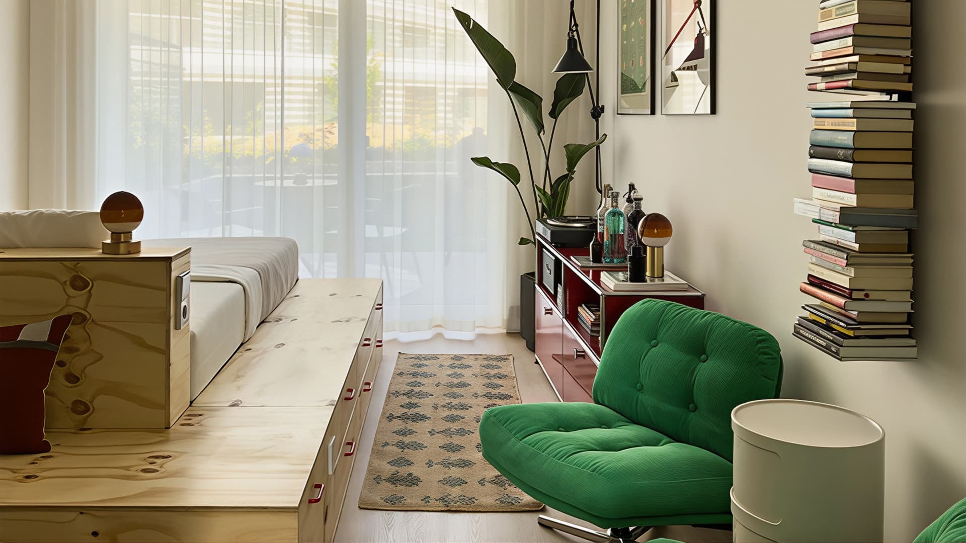 Практичный интерьер небольшой квартиры с собственным палисадником — проект дизайн-студии ANCconcept Практичный интерьер небольшой квартиры с собственным палисадником — проект дизайн-студии ANCconcept