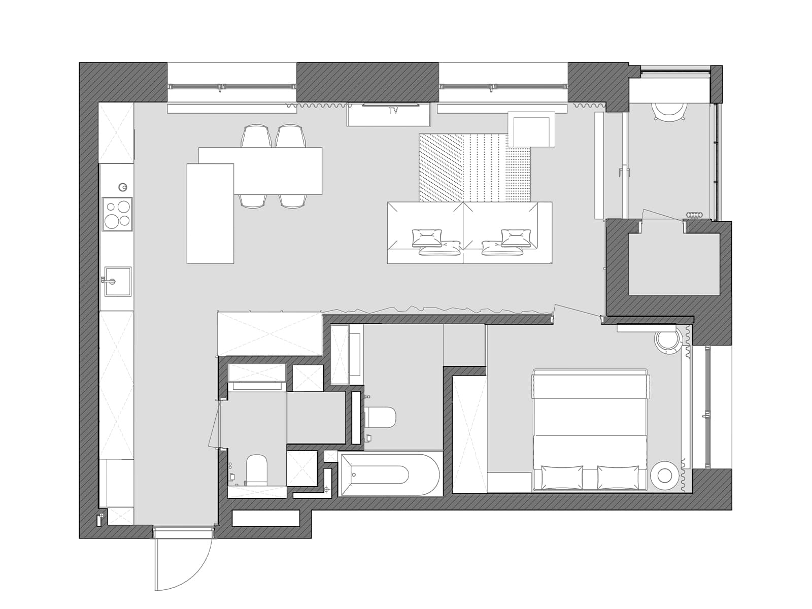 Динамичный интерьер итальянской винодельни — проект архитектурного бюро b-arch
