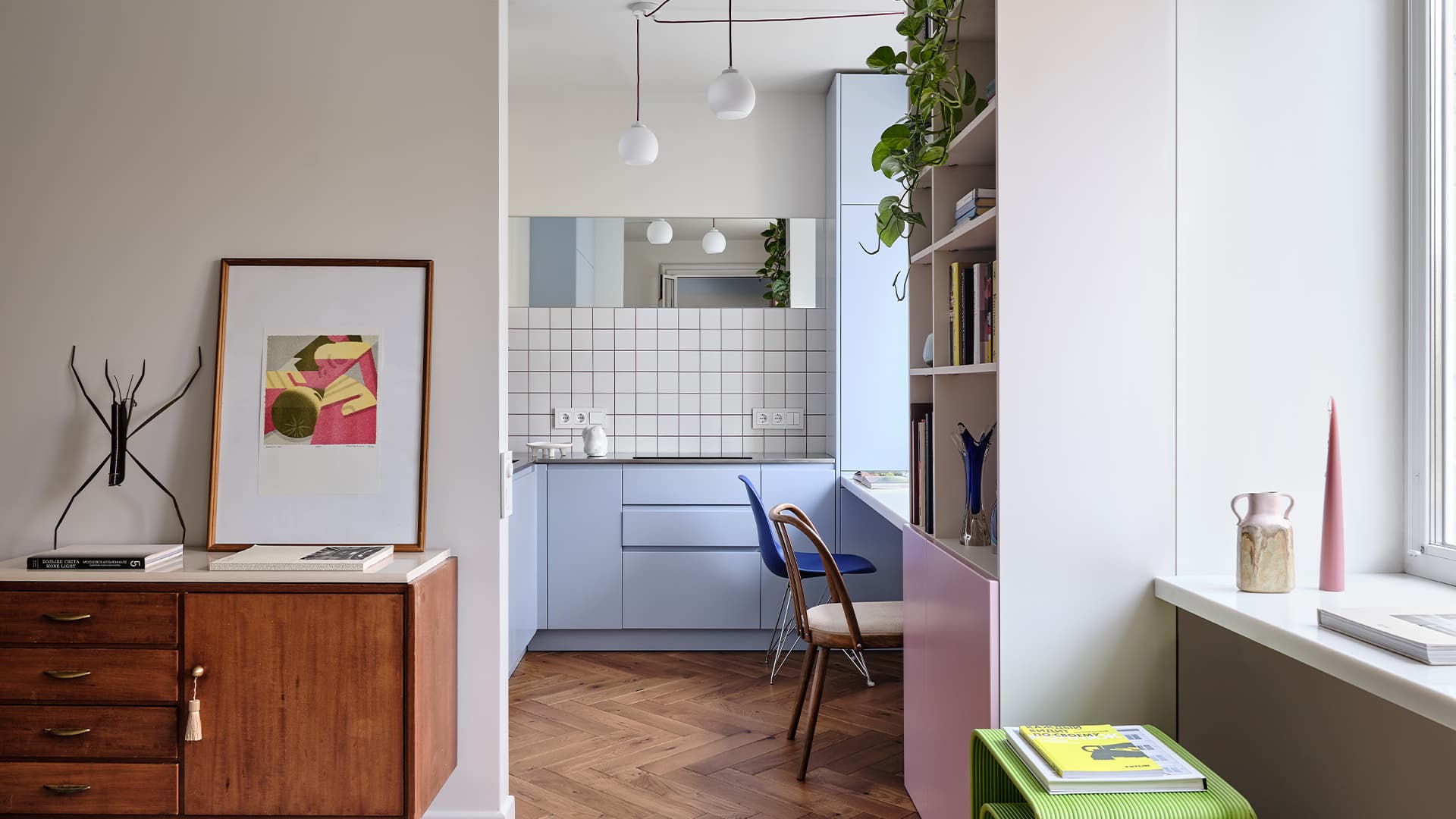 Нескучный интерьер квартиры с анфиладной планировкой – проект студии АРХИП Нескучный интерьер квартиры с анфиладной планировкой – проект студии АРХИП