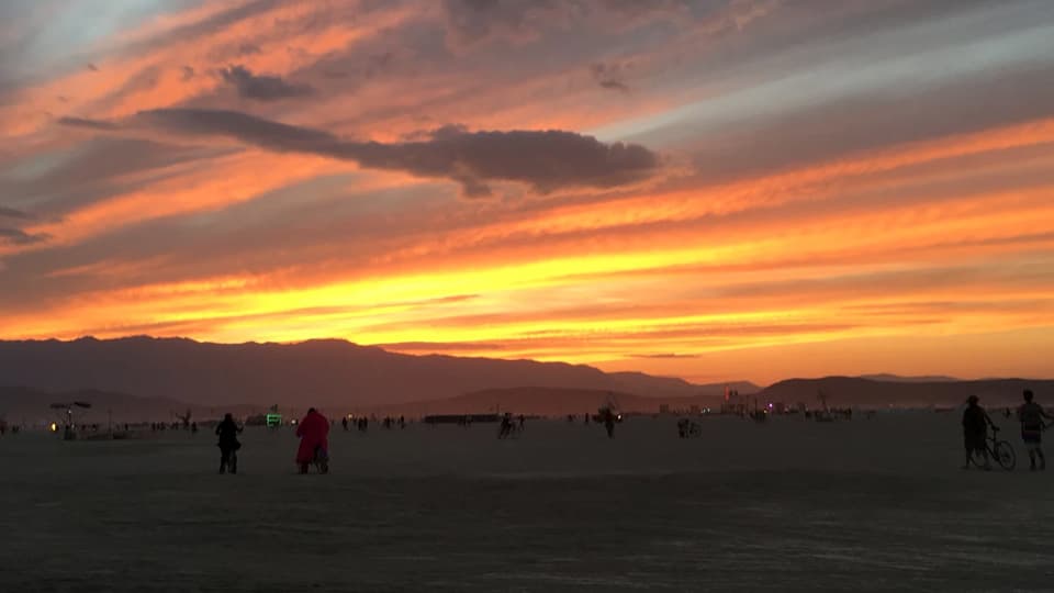 Burning Man - такие закаты бывают только в Black Rock City