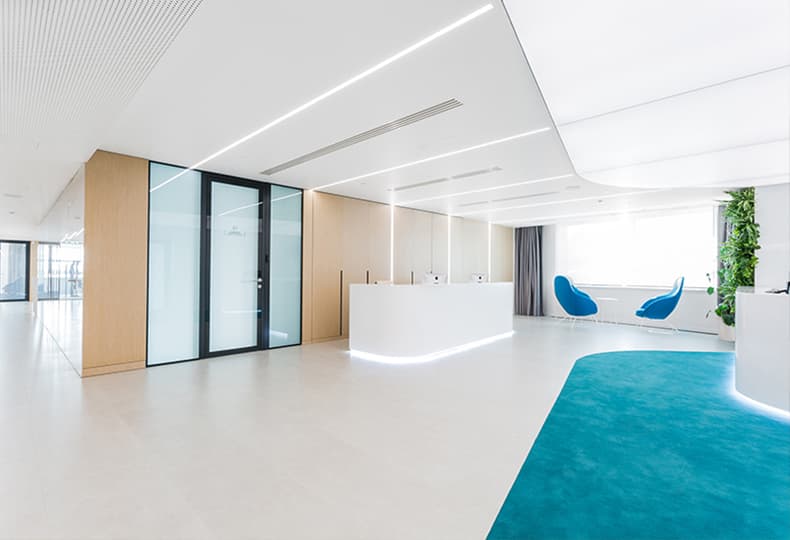 СИБУР / Архитектурное бюро IND Architects; HUAWEI / Архитектурное бюро ABD architects. Best Office Awards 2018 : Светодизайн