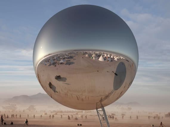 Бьярке Ингельс и Якоб Ланге установят зеркальный шар на Burning Man