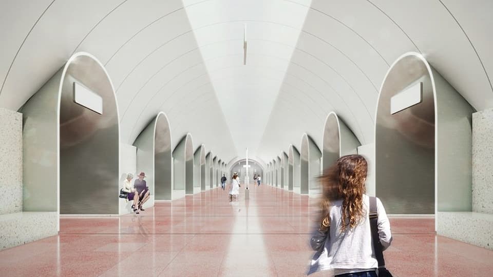 Проект станции «Ржевская», Blank Architects
