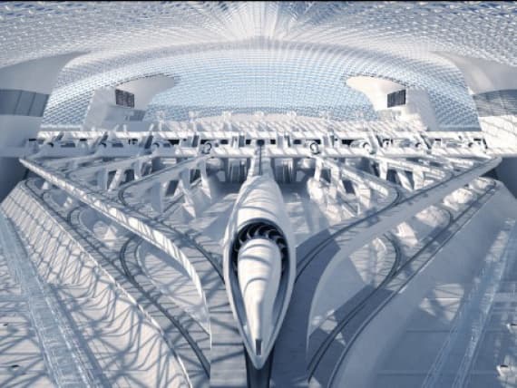 Компания RB Systems показала дизайн станции для Hyperloop One Компания RB Systems показала дизайн станции для Hyperloop One