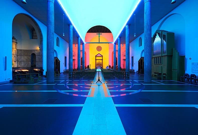 iSaloni 2019. Chiesa Rossa by Dan Flаvin
