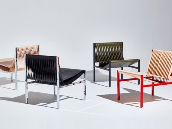 Бренд DesignByThem представил коллекцию мебели из кожаных ремней