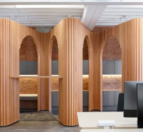 Новое офисное пространство для Airbnb от английской студии Threefold Architects