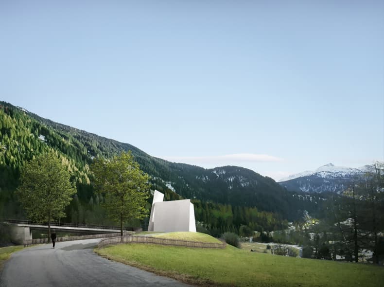 Herzog & de Meuron представили New Motorway Chapel для Швейцарии