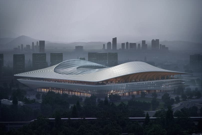 Zaha Hadid Architects представили проект многофункционального футбольного стадиона в Китае Zaha Hadid Architects представили проект многофункционального футбольного стадиона в Китае
