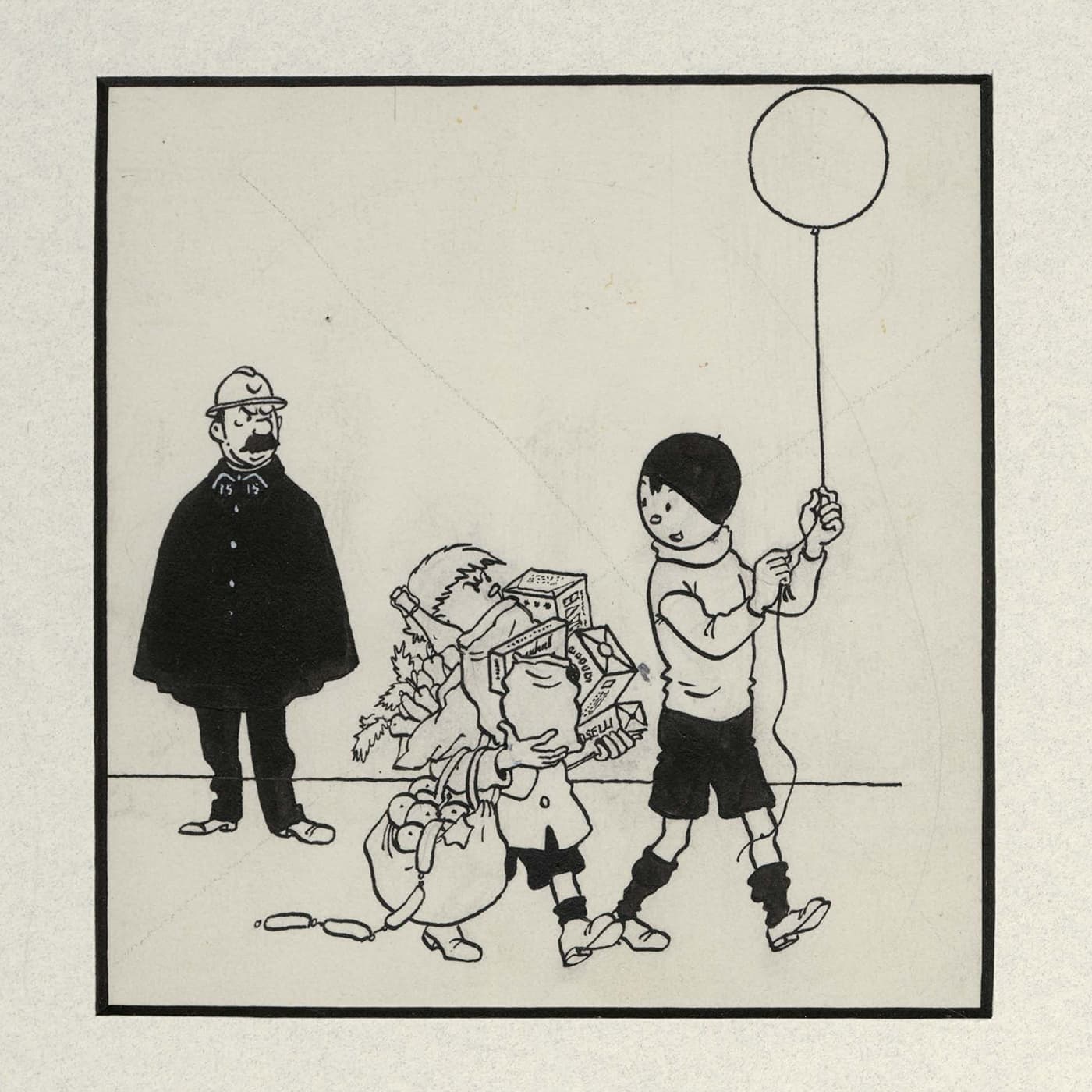 Hergé (Studio), Huberty & Breyne Gallery, Quick et Flupke, 1930-1941