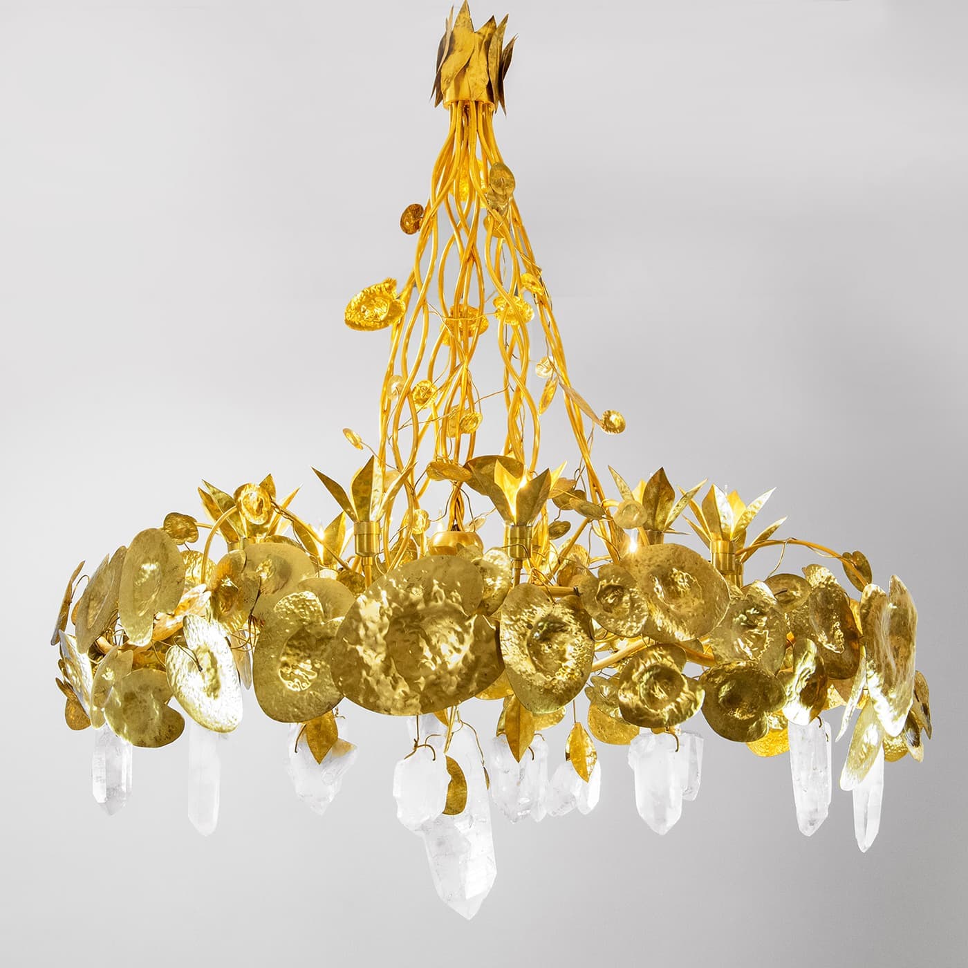 Robert Goossens, Maison Rapin, Waterlily Chandelier, 1973