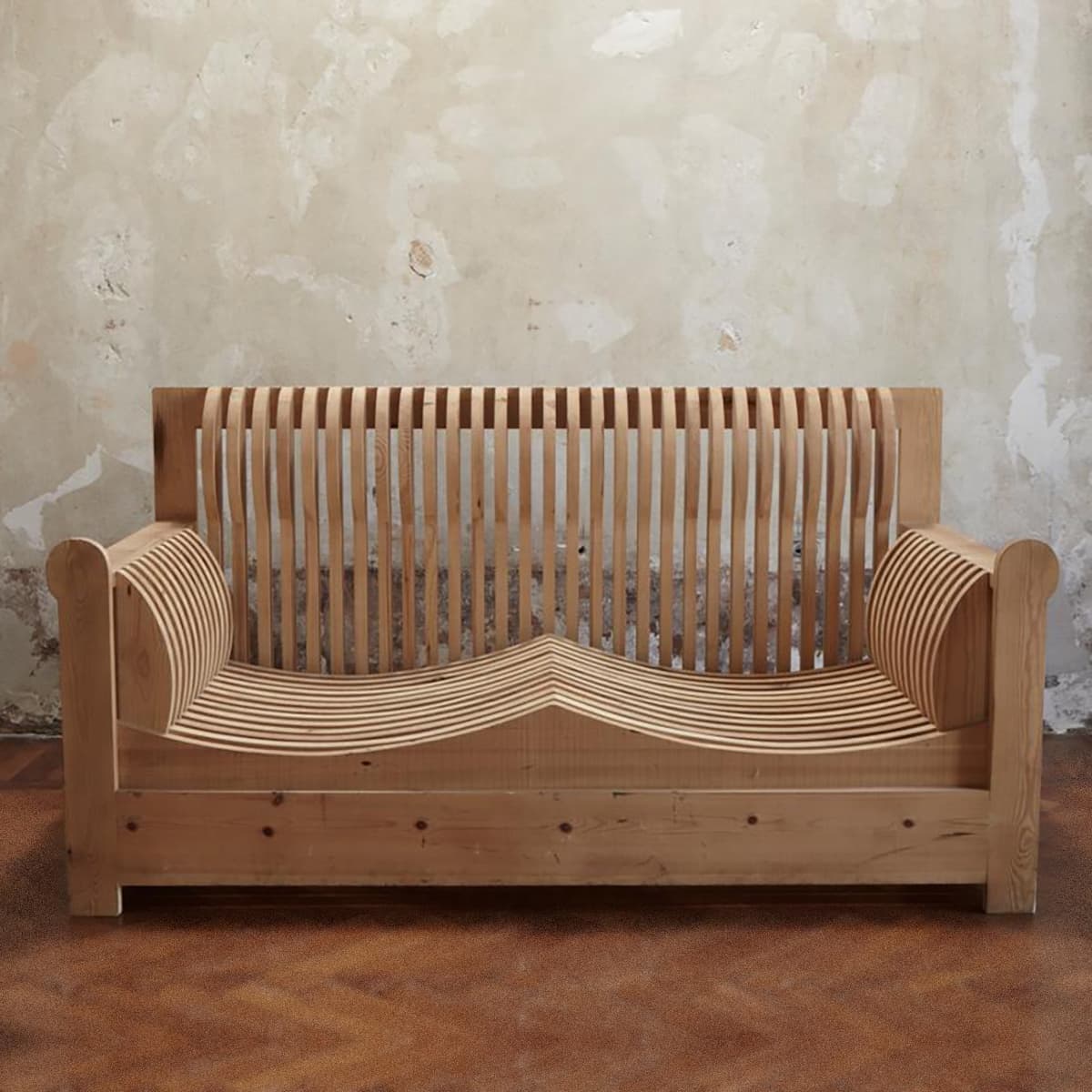 Mario Ceroli, Hermitage Gallery, Mobili Nella Valle Sofa, 1966