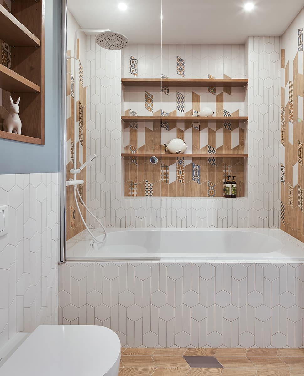 Квартира с камином в стиле эко-минимализм — проект архитектурного бюро Nikolai Bannikov Interiors