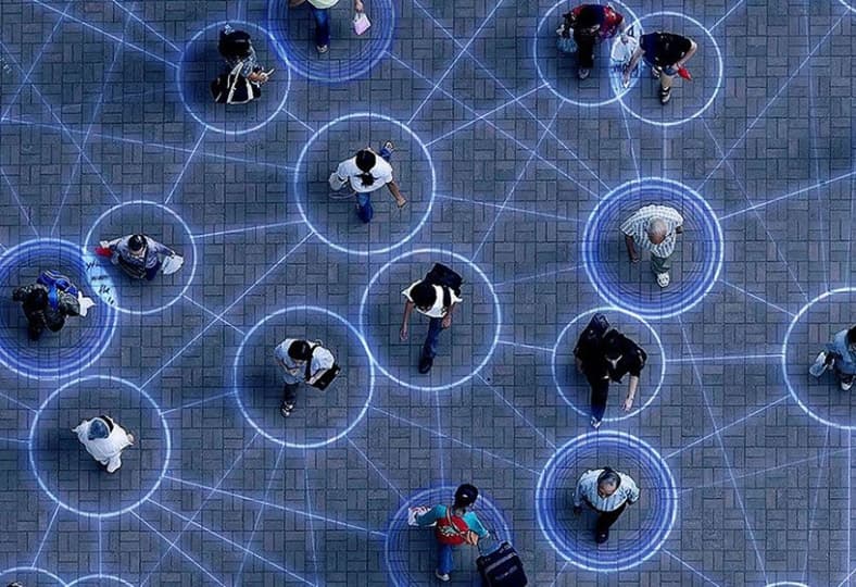 Цифровая интерактивная инсталляция для оценки социальной дистанции Цифровая интерактивная инсталляция для оценки социальной дистанции