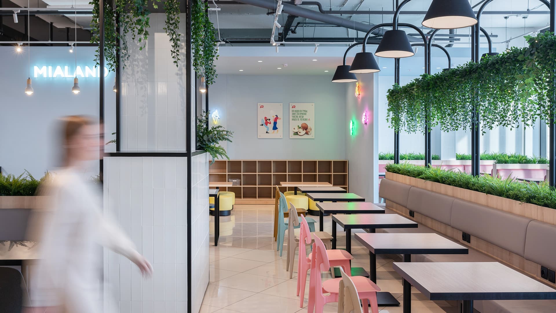 Уютная пиццерия в Екатеринбурге – проект BLOK STUDIO. Фотограф: Максим Лоскутов