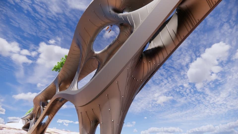 Концепция напечатанного на 3D-принтере стального пешеходного моста получила премию Forge Prize 2021 Концепция напечатанного на 3D-принтере стального пешеходного моста получила премию Forge Prize 2021