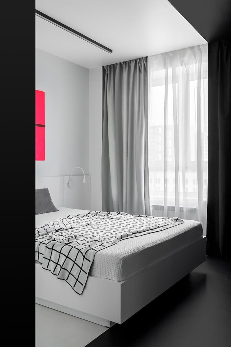Московская квартира с использованием приема color-blocking – проект UR BUREAU