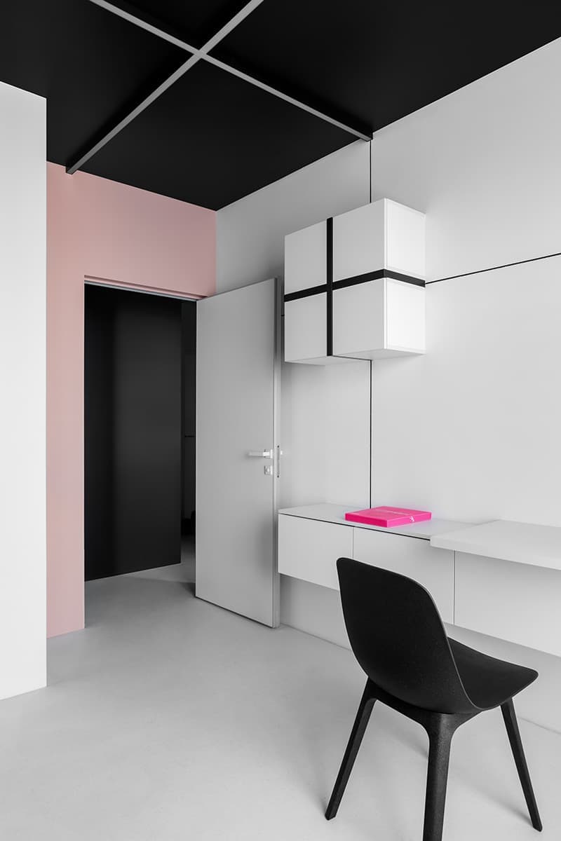 Московская квартира с использованием приема color-blocking – проект UR BUREAU