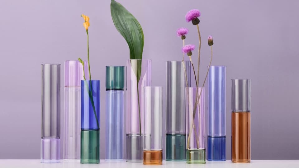 Новая коллекция ваз из выдувного стекла Bamboo Grove Новая коллекция ваз из выдувного стекла Bamboo Grove