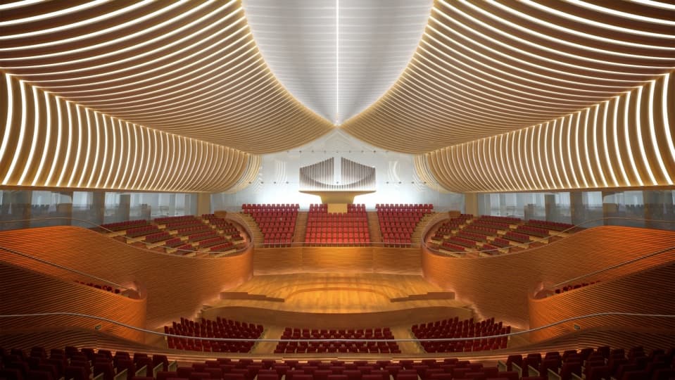 Yuan Ze Arts & Conference Hall по проекту Сантьяго Калатравы